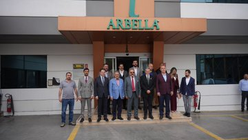 MHP Mersin Milletvekili adayı Dr. Levent UYSAL Arbella Makarna üretim tesislerini ziyaret etti.